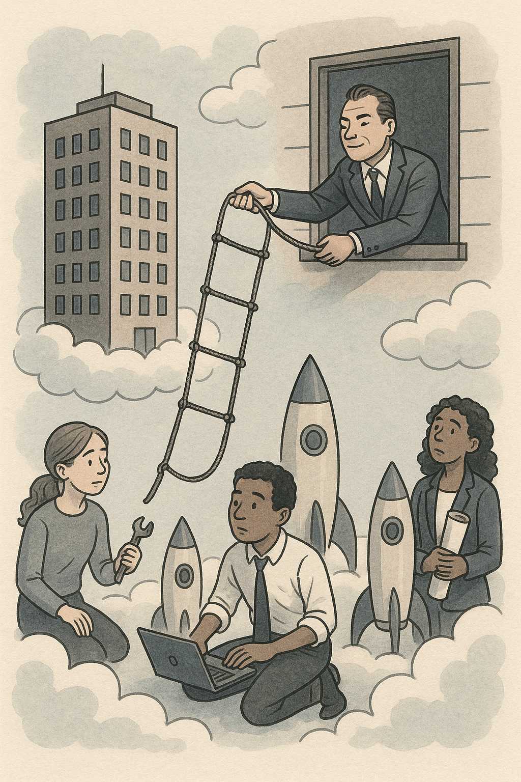 Pulling Up the Ladder: How AI Could Kill the Corporate Status Game