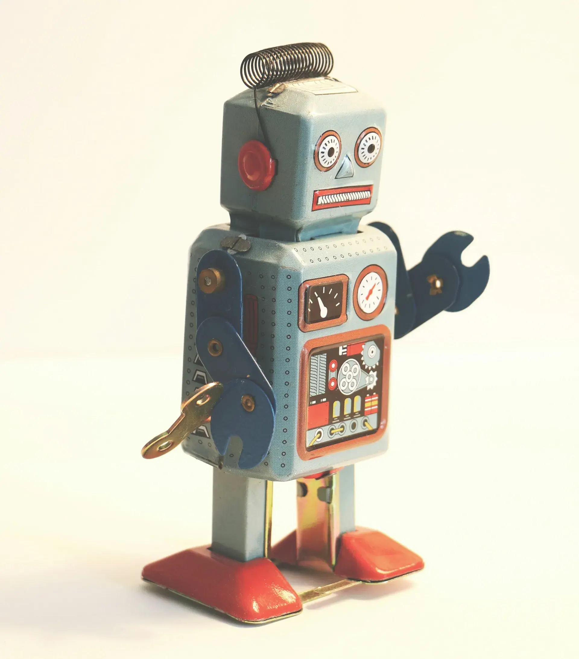 Robot with everyday items illustrating AI&#x27;s unexpected applications