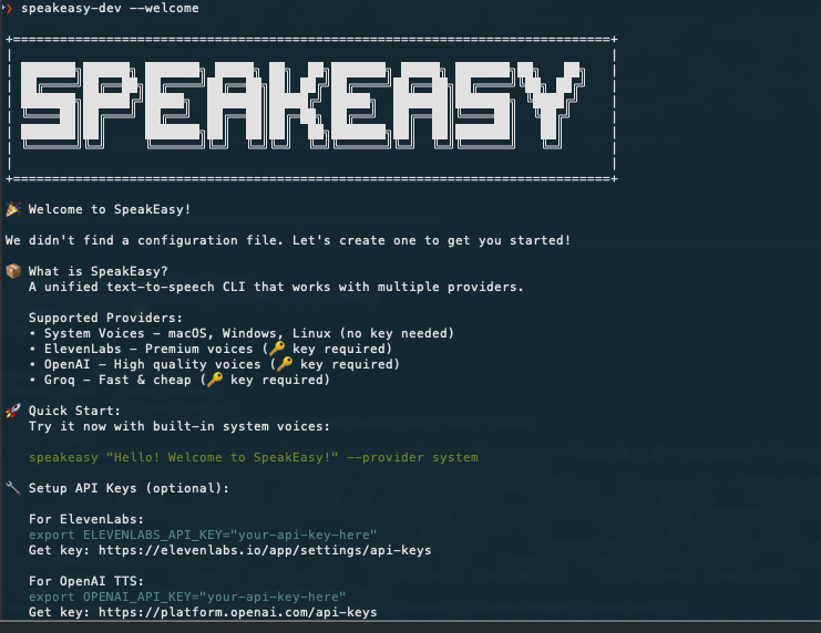 Shipped my first NPM package - meet SpeakEasy π€